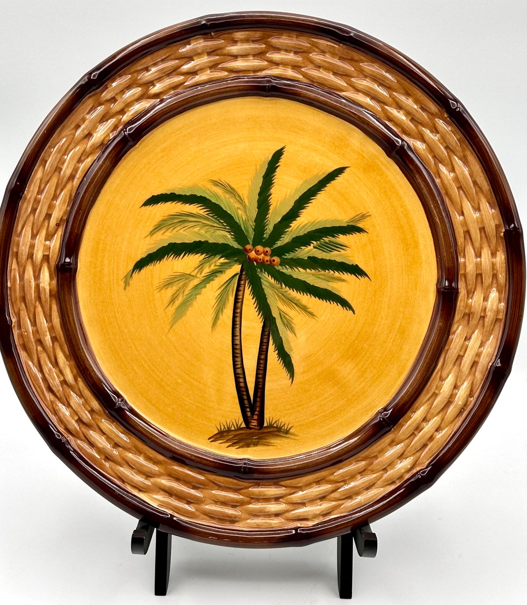 Vintage Pacific Rim Palm Tree Plates 11 / Set of 4 / Etsy