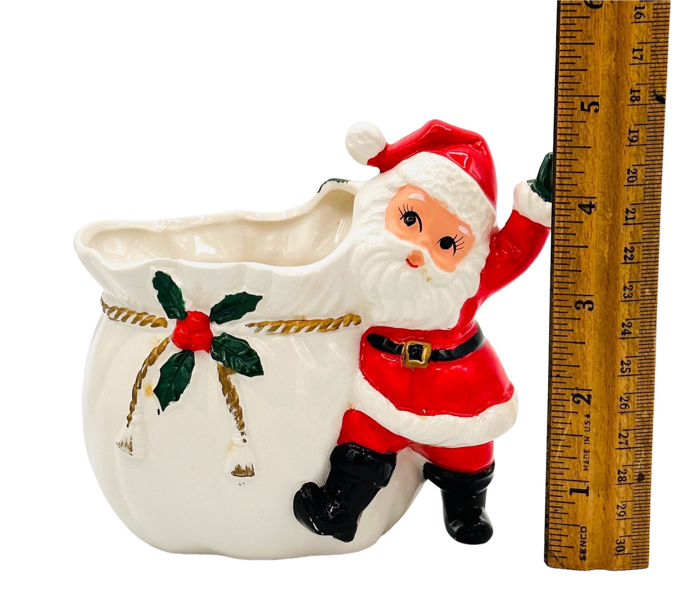 Vintage Nippon Yoko Boeki Santa Planter / MCM Ceramic Santa Etsy
