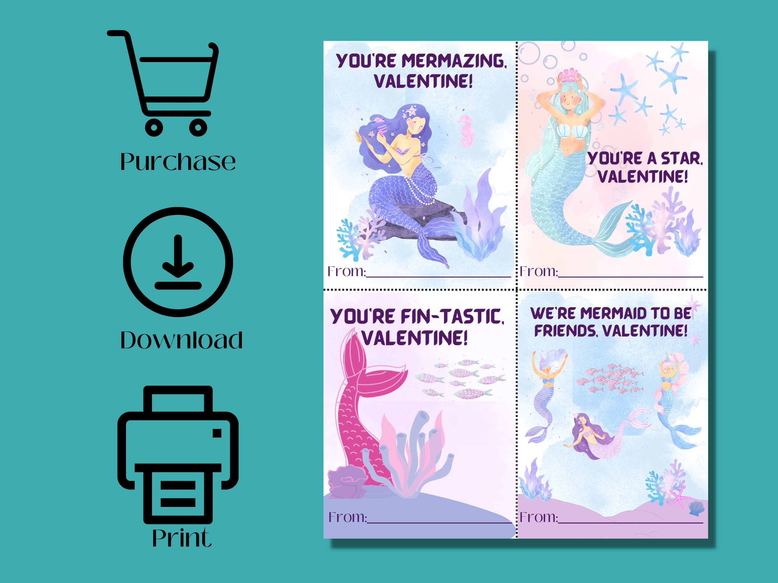 mermaid-valentine-card-printable-mermaid-valentine-s-day-cards-kids-mermaid-valentine-s-day