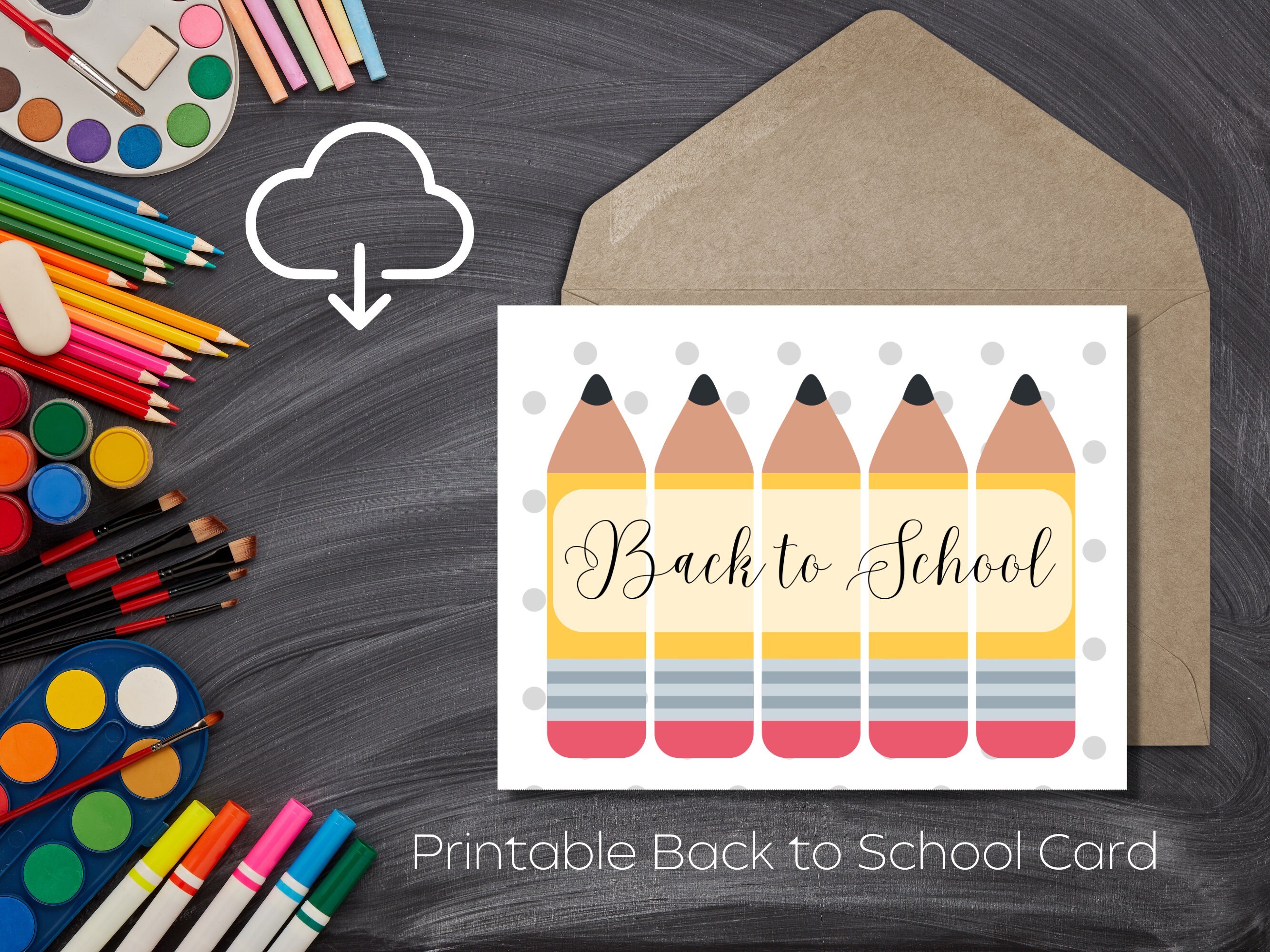 Back to School Card for Teacher Printable, Printable Back to School ...