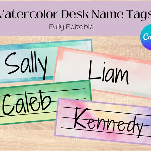 Classroom Desk Name Tag Name Tags for Back to School Etsy