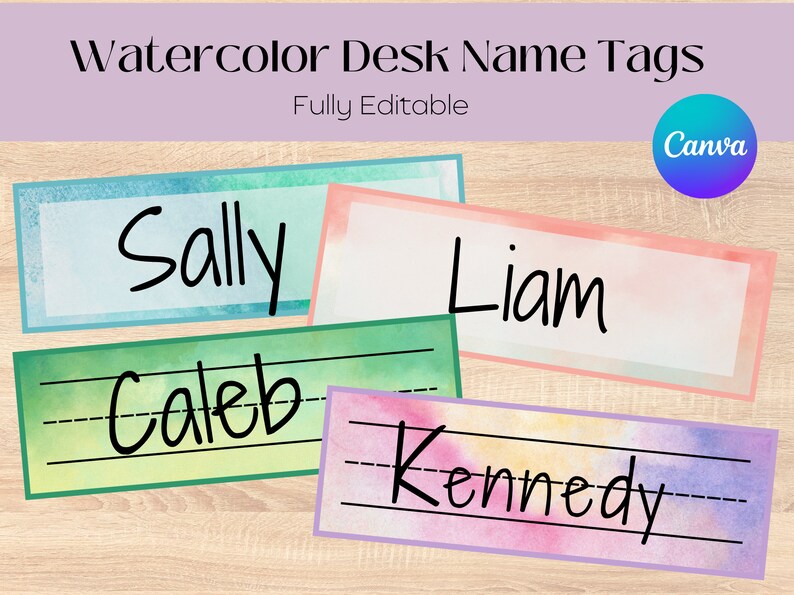 Classroom Desk Name Tag Name Tags for Back to School Etsy