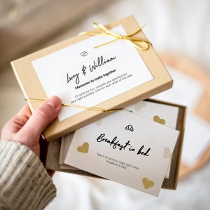 52 cartes pour un rendez-vous galant / Cadeau pour la Saint-Valentin / Anniversaire en papier / Cadeau pour couple, mariage, fiançailles