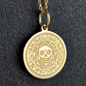 Gold Pirate Pendant - Etsy