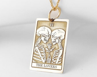 【Tom Wood】Tarot Lovers Pendant Gold Tarot Lovers Pendant Gold - Tom Wood Project Official Online