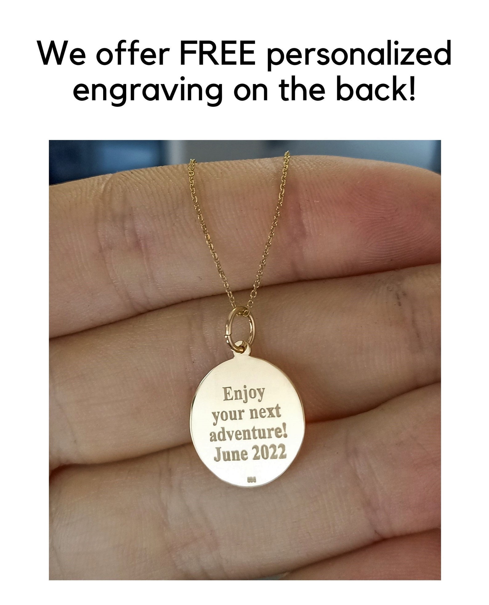 14K Solid Real Gold Sunflower Necklace Dainty Gold Sunflower Etsy