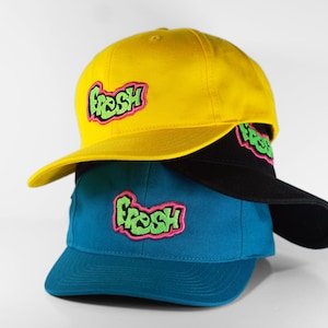 90s Inspired Embroidered Snapback | Graffiti Nostalgic Trucker Cap | Unisex Retro Gift