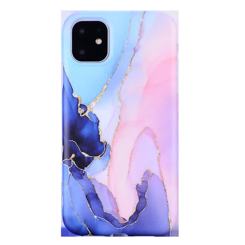 Marble Geometric pattern phone cases for iPhone Cover for Apple Phone 13,13PRO, 13 Pro Max, 12/12 PRO, 12 Pro Max,, X, XR,XS 8/8 7/7 Pink& Blue