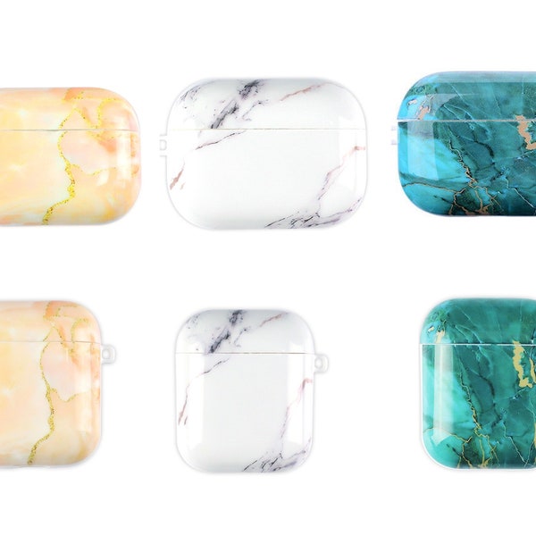 Silicone Marble pattern Cute  case for Apple Airpods 1 & 2 and Airpods  Pro