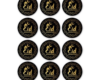 60 Pieces Eid Mubarak stickers, Eid gifts decoration various patterns Eid stickers for Children