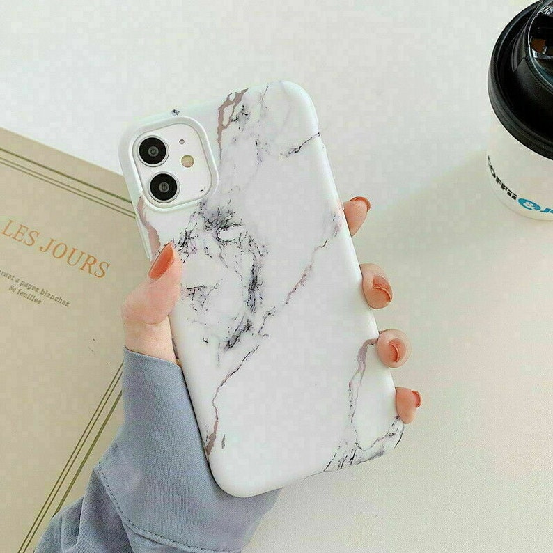 Marble Geometric pattern phone cases for iPhone Cover for Apple Phone 13,13PRO, 13 Pro Max, 12/12 PRO, 12 Pro Max,, X, XR,XS 8/8 7/7 Marble White