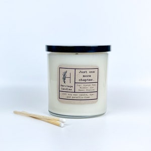 Just one more chapter… Candle | Book Lover Gift | Bookish Candle | Literary Candle | Book Lover Candle | Bookworm Gift | Book Club Gift