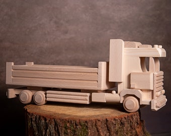 Eco-Friendly Handmade Wooden Truck: Safe, Educational, and Fun Toy