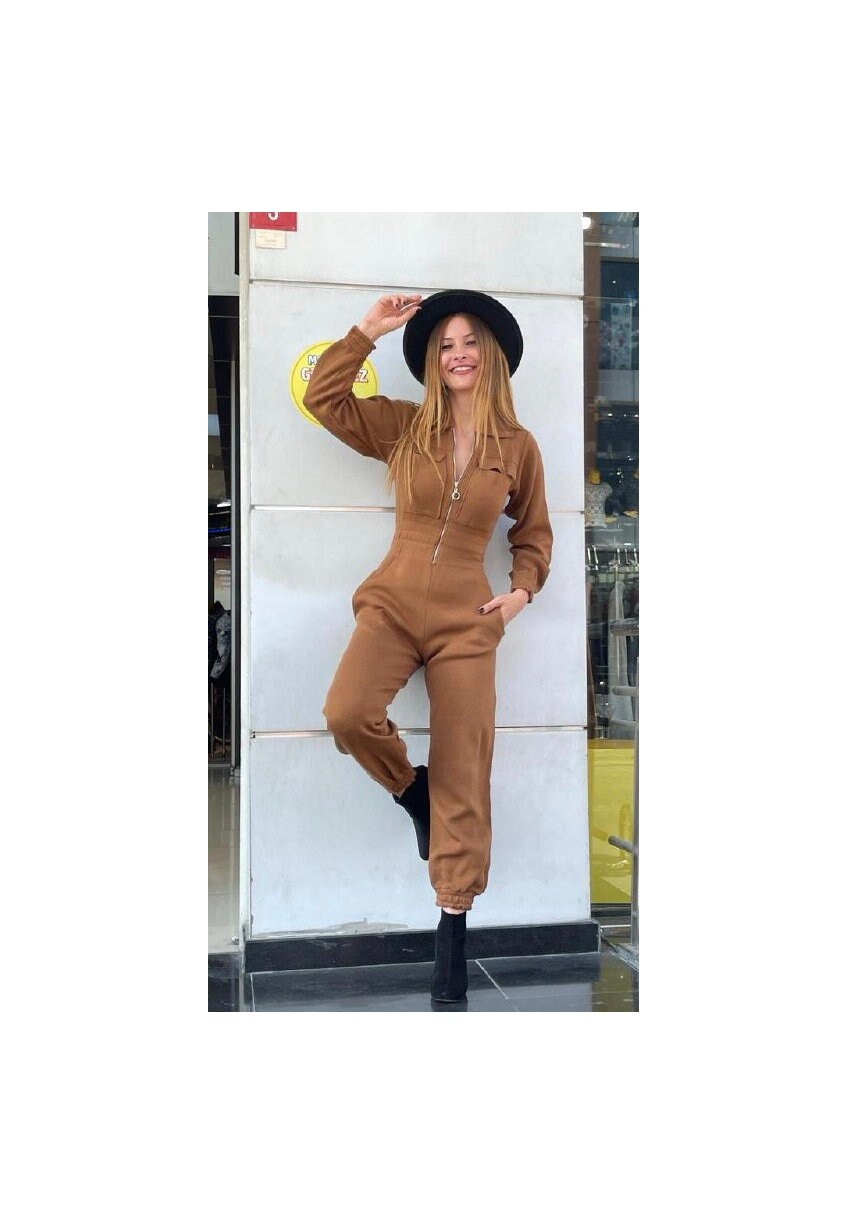 Women Jumpsuit Casual Long Sleeve 