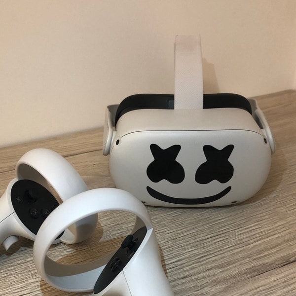 Smiley Face Vinyl Decal Sticker for Oculus Quest 2