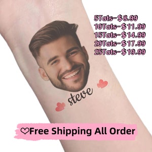 Bachelorette Tattoos,Custom Tattoos,Groom Face Tattoo,Party Tattoos,Custom Temporary Tattoo,Bachelorette Party Favor,Wedding Favor.