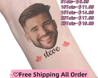 Bachelorette Tattoos,Custom Tattoos,Groom Face Tattoo,Party Tattoos,Custom Temporary Tattoo,Bachelorette Party Favor,Wedding Favor.