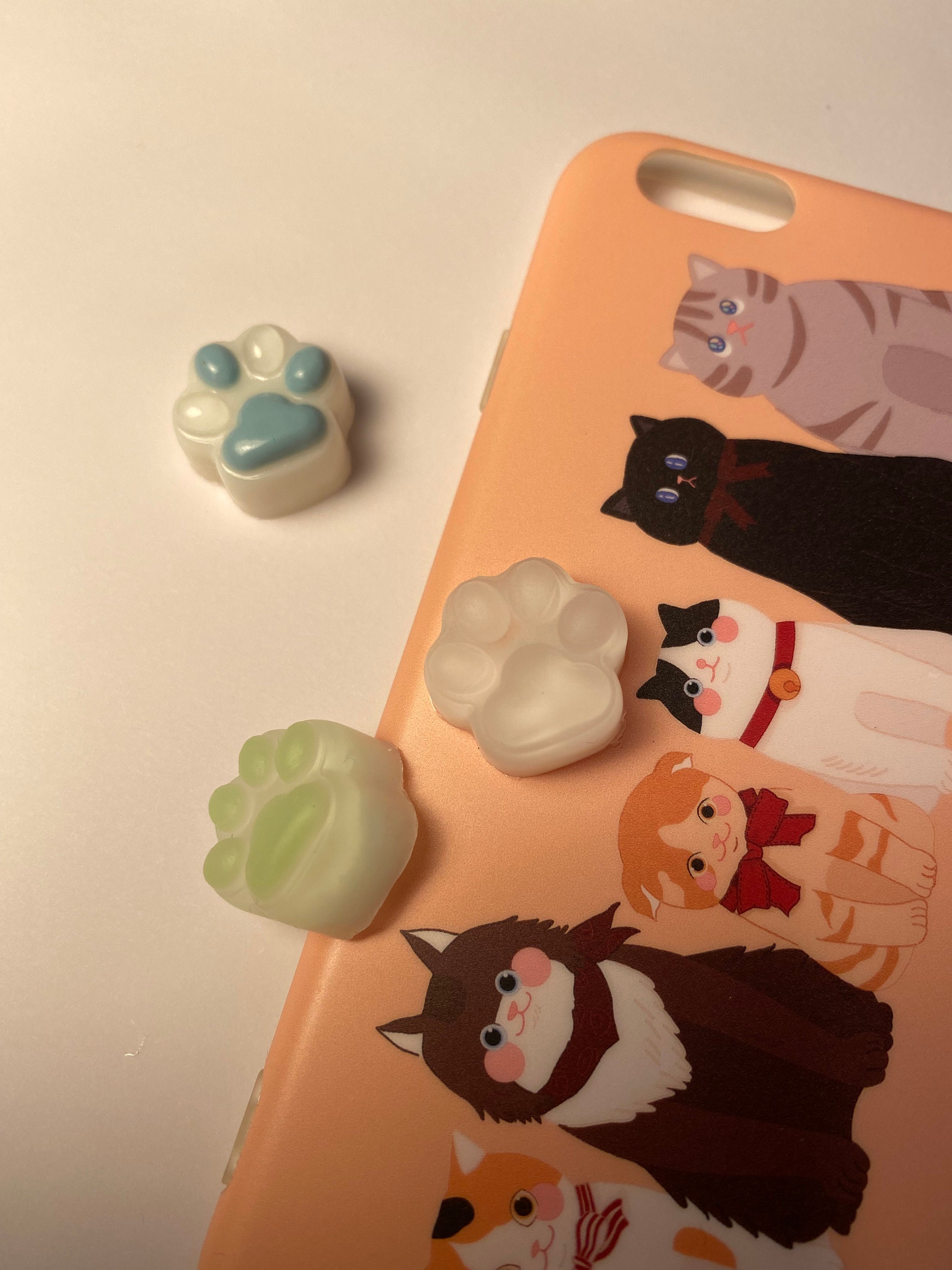 Cute Cat Paw Keycaps Cat Paw Keycap Set Kawaii Great Etsy Canada