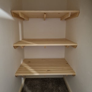 Slatted Shelf | Wooden Handmade | Custom Sizes | Airing Cupboard | Boiler Cupboard |
