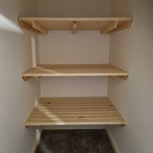 Custom Size Solid Wood Cabinet Shelves