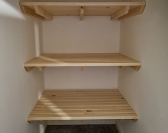 Slatted Shelf | Wooden Handmade | Custom Sizes | Airing Cupboard | Boiler Cupboard |