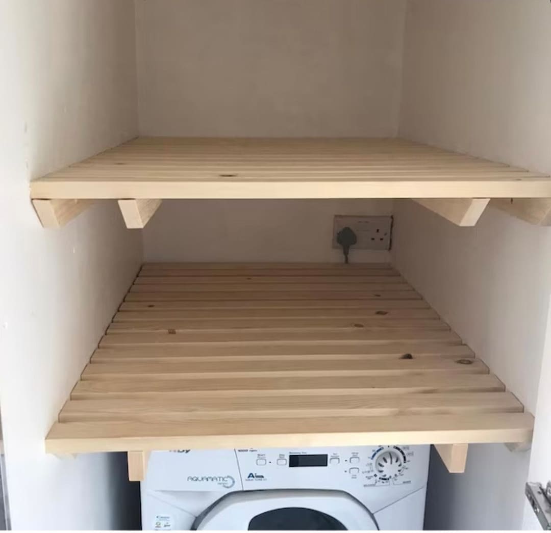 Airing Cupboard Shelf Slatted Shelf Wooden Handmade Custom Sizes Boiler Cupboard Etsy UK