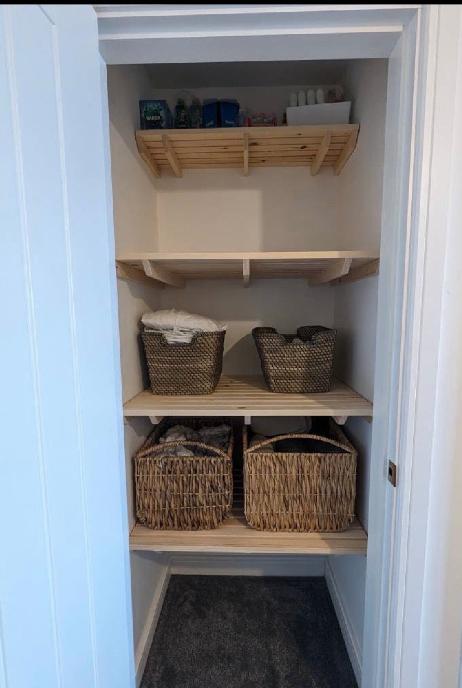 Slatted Shelf Wooden Handmade Custom Sizes Airing Cupboard Boiler Cupboard Etsy