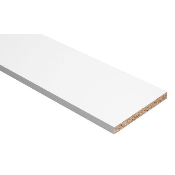 White Shelf | Melamine | Cut to Size | 18mm Thickness| Custom Measurements | Replacement Cabinet Shelf | Kitchen Cupboard | Wardrobe