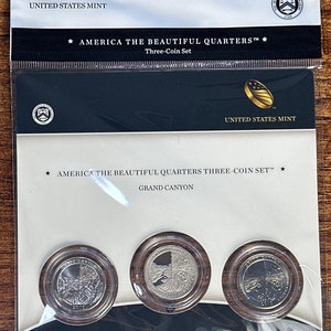 2010 Grand Canyon National Park Quarter PDS ATB Sealed 3 Coin Set