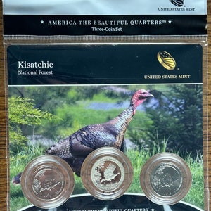 2015 Kisatchie National Forest Quarter PDS ATB US Mint Sealed 3 Coin Set