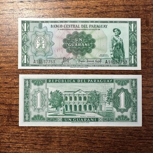 1963 PARAGUAY 1 Guarani Banknote Papiergeld Notenbank von Paraguay