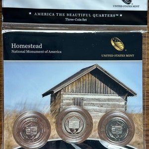 2015 Homestead National Monument of America Quarter PDS ATB Sealed 3 Coin Set