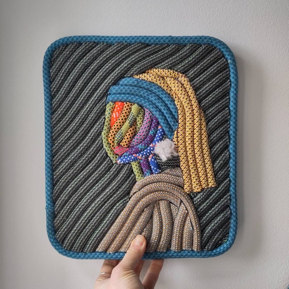 Vermeer Girl With A Pearl Earring Design Recycled Climbing Rope