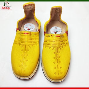 Moroccan Berber Slipper Traditional Babouche Leather Handmade For Men, babouches, Amazigh leather loafers, High Quality