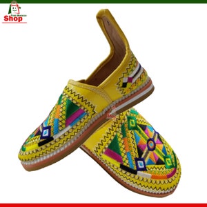 Moroccan Berber Slipper Traditional Babouche Leather Handmade For Womens, babouches, Amazigh leather loafers, women's goatskin slipper