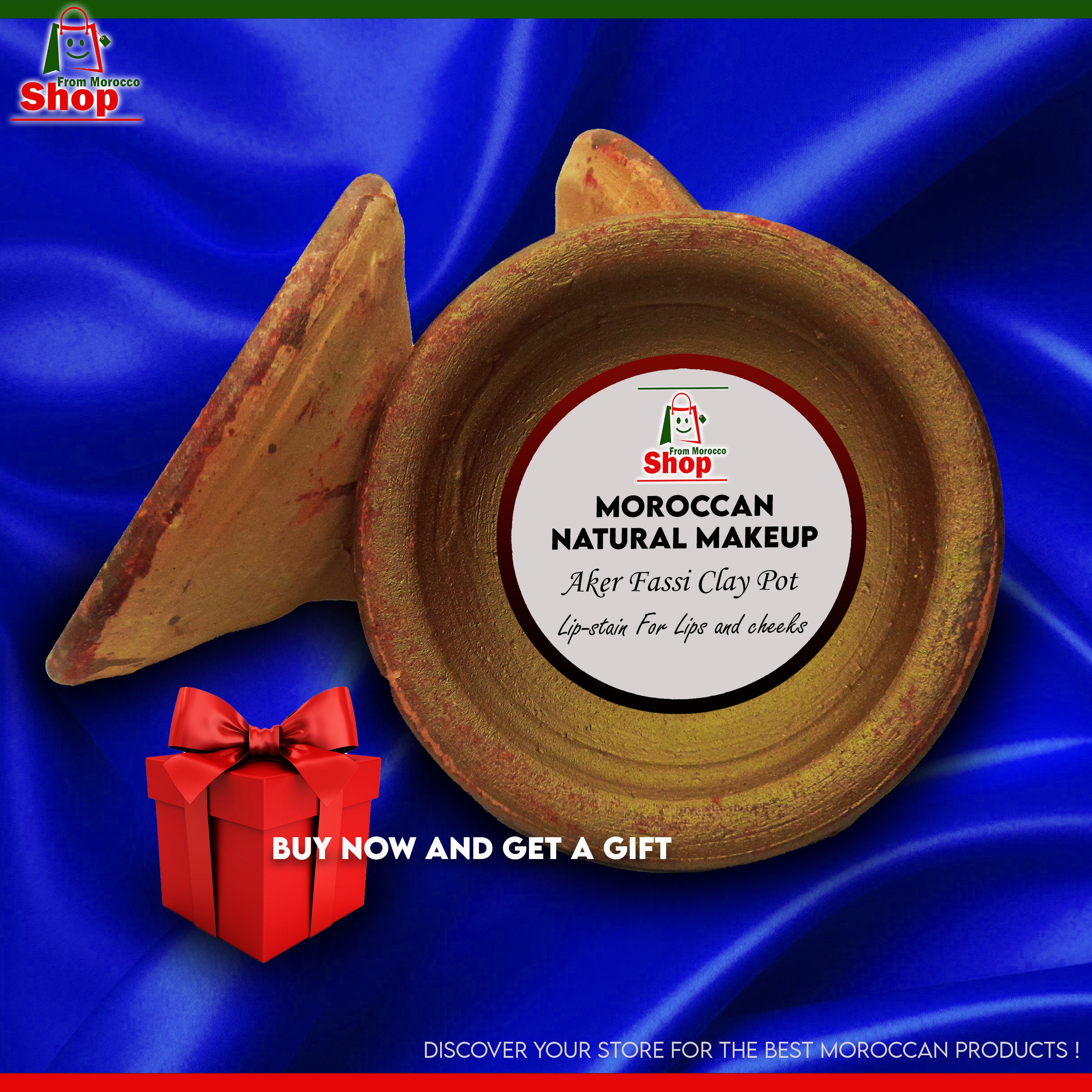 BUY 2 GET 1 FREE Moroccan Aker Fassi Clay Pot Lipstick Natural Etsy