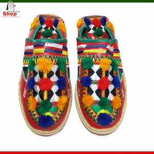 Moroccan Berber Slipper Traditional Babouche Leather Handmade For Women, babouches, Amazigh leather loafers