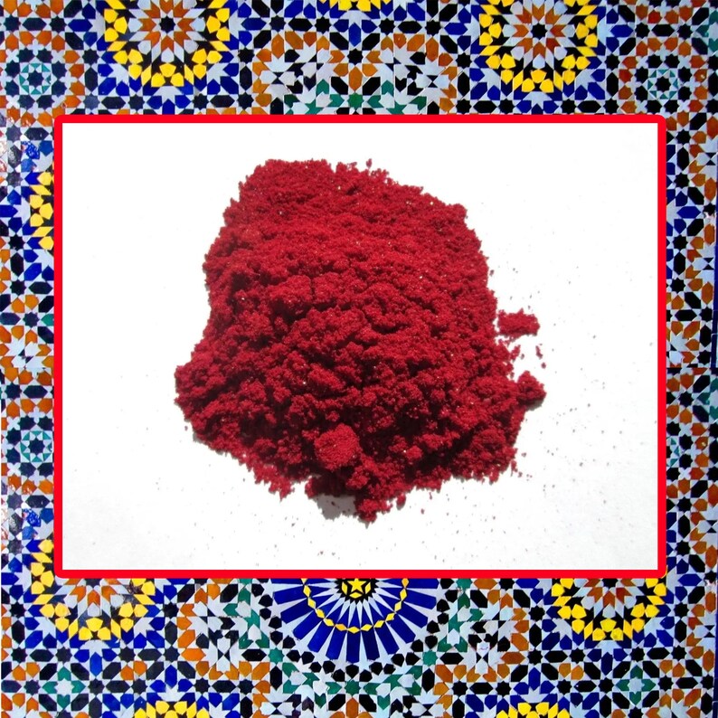 Moroccan Aker Fassi Red Poppy Powder Natural Aker Fassi Etsy