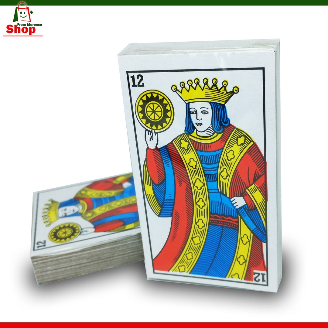 Original marokkanische Spielkarten Traditionelle Karte Carta