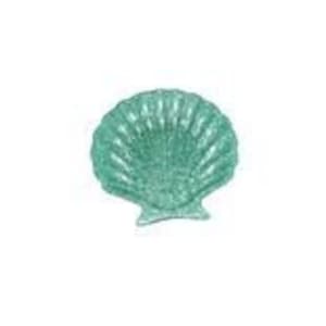 Piatto di conchiglia di resina, ciotola di conchiglia di capesante, conchiglia di mare, ciotola di gioielli, arte personalizzata, verde acqua, scintillante, ordine personalizzato, regalo di riscaldamento della casa, Hippie, amore