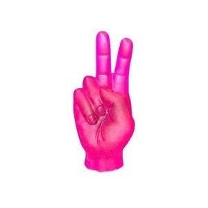 Resin Peace Hand,Shelf Decor, Peace Hippie, Custom Art, Personalized Decor, Hand Gestures, Aesthetic, Hot Pink, House Warming Gift, Love