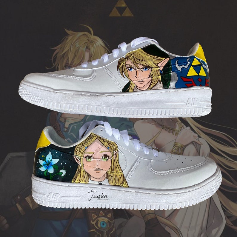 Zelda Original Custom Nike AF1 Hand-painted Sneakers Custom | Etsy