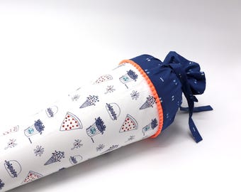 Personalized fabric school cone | Monster | with name | for girls and boys