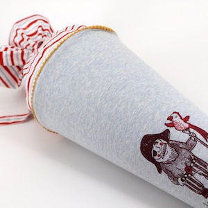 Cartable personnalisé en tissu | Cône de sucre | Pirates | avec nom | Filles Garçons