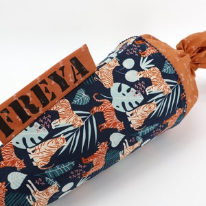 Cartable personnalisé en tissu | Croisière dans la jungle | avec nom | Filles Garçons