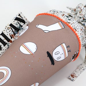 Cartable personnalisé en tissu | Cône de sucre | Sport | avec nom | Filles Garçons