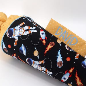 Cône d'école en tissu personnalisé avec nom - Weltall be positive