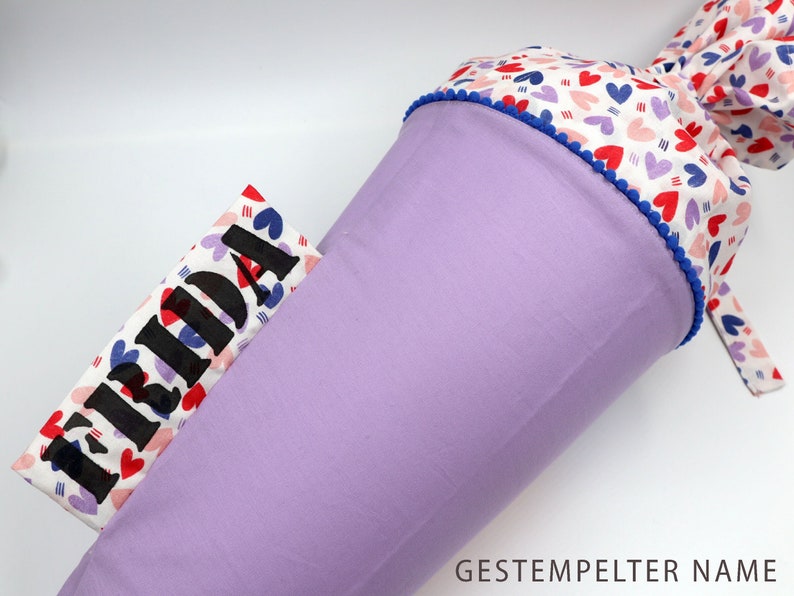 Personalized Fabric School Cone | Reading Garden | With Name | for ...