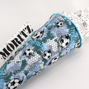 Cartable personnalisé en tissu | Cône de sucre | avec nom | Football