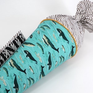 Cône scolaire en tissu personnalisé - baleine